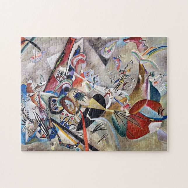 Kandinsky In Grey Puzzle (Horizontal)