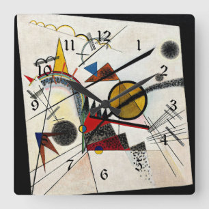 Kandinsky - In the Black Square Square Wall Clock