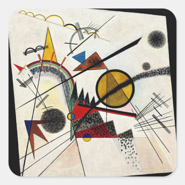 Kandinsky - In the Black Square Sticker (Front)