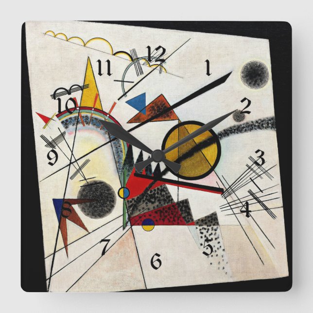 Kandinsky - In the Black Square Wall Clock (Front)