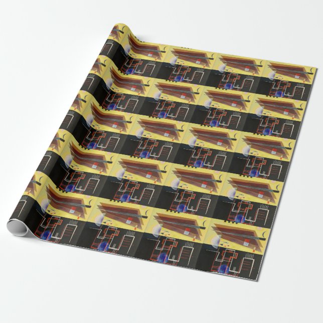 Kandinsky Inner Alliance Abstract Artwork Wrapping Paper (Unrolled)