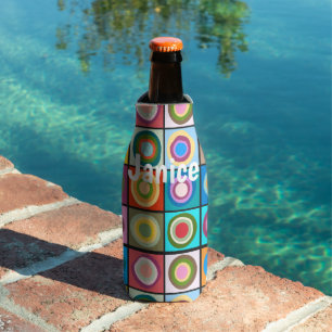 Kandinsky-Inspired Circles Bottle Cooler
