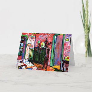 Kandinsky: Interior, My Dining Room, Card