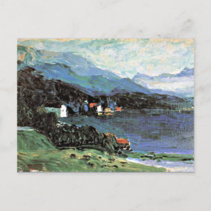 Kandinsky - Kochel, colourful landscape painting Postcard