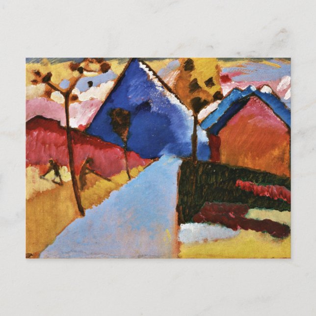 Kandinsky - Kochel, Straight Road Postcard (Front)