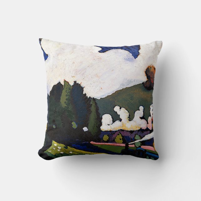 Kandinsky - Landscape near Murnau with Locomotive, Cushion (Front)