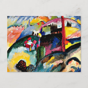 Kandinsky - Landscape with Factory Chimney Postcard