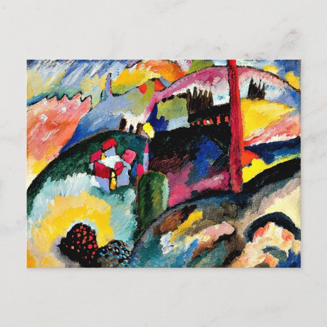 Kandinsky - Landscape with Factory Chimney Postcard (Front)