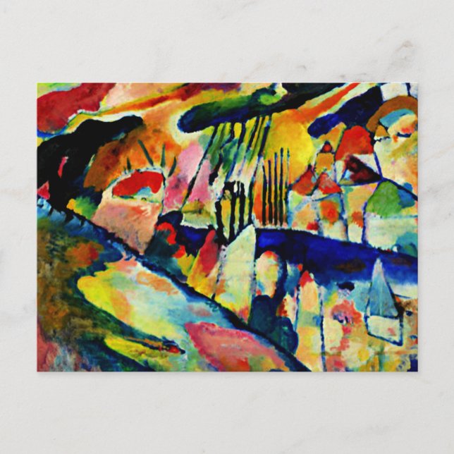 Kandinsky - Landscape with Rain Postcard (Front)