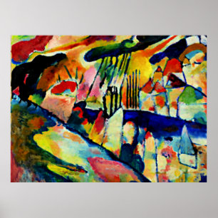Kandinsky - Landscape with Rain Poster