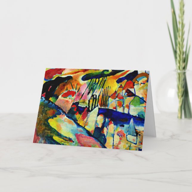 Kandinsky - Landscape with Rain Thank You Card (Front)