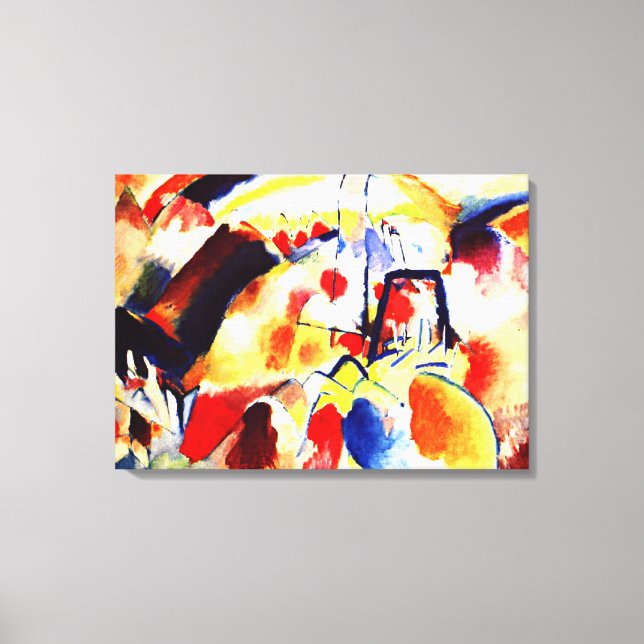 Kandinsky - Landscape with Red Spots Canvas Print (Front)