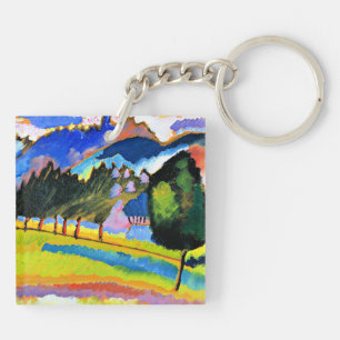 Kandinsky - Landscape with Rolling Hills Key Ring