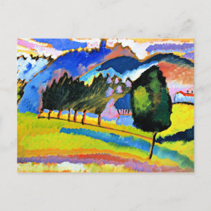 Kandinsky - Landscape with Rolling Hills Postcard