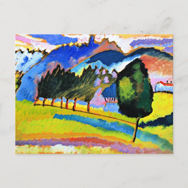 Kandinsky - Landscape with Rolling Hills Postcard (Front)
