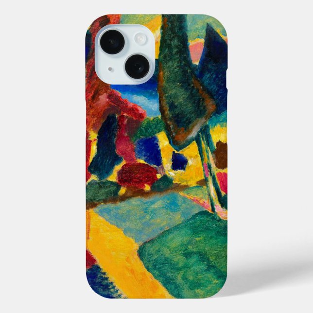 Kandinsky Landscape with Two Poplars Case-Mate iPhone Case (Back)