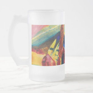 Kandinsky Landscape with Two Poplars Frosted Glass Beer Mug
