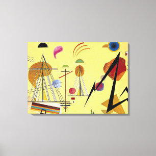 Kandinsky - Line-Spot, colourful abstract painting Canvas Print