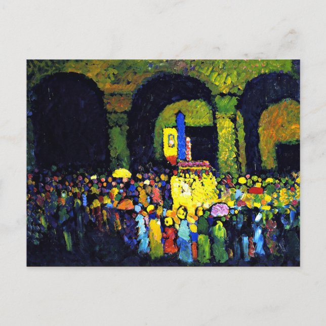 Kandinsky - Ludwigkirche in Murnau Postcard (Front)