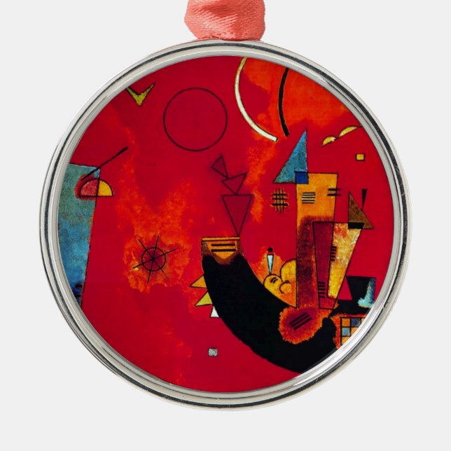 Kandinsky Mit und Gegen Metal Tree Decoration (Front)