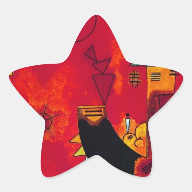 Kandinsky Mit und Gegen Star Sticker (Front)