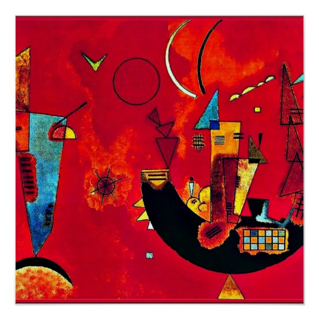 Kandinsky - Mit und Gegen (With and Against) Poster (Front)