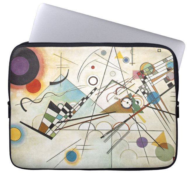 Kandinsky Modern Absract Expressionist Art Laptop Sleeve (Front)