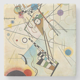 Kandinsky Modern Absract Expressionist Artwork Stone Coaster