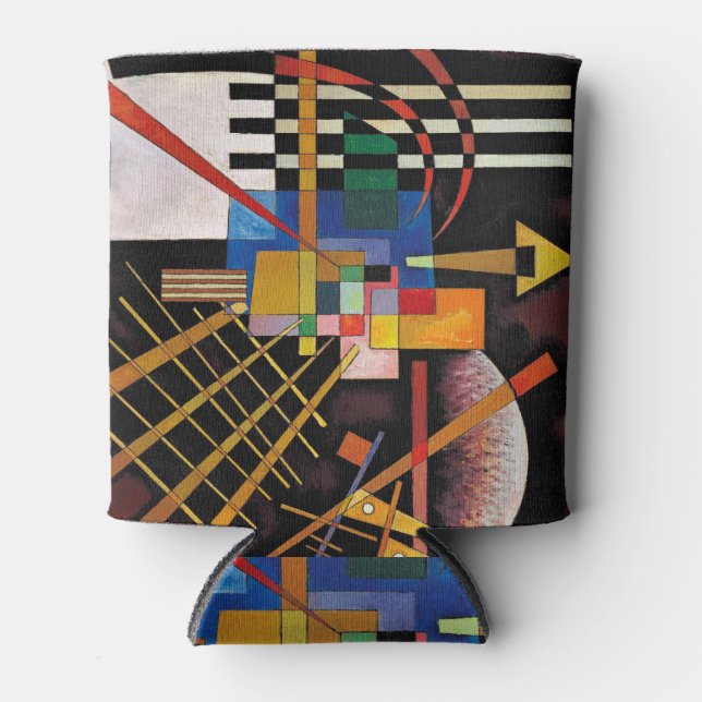 Kandinsky Modern Abstract Expressionist Artwork Can Cooler (Front)
