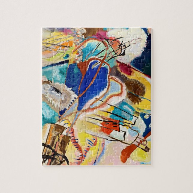 Kandinsky Modern Abstract Painting Artwork Jigsaw Puzzle (Vertical)