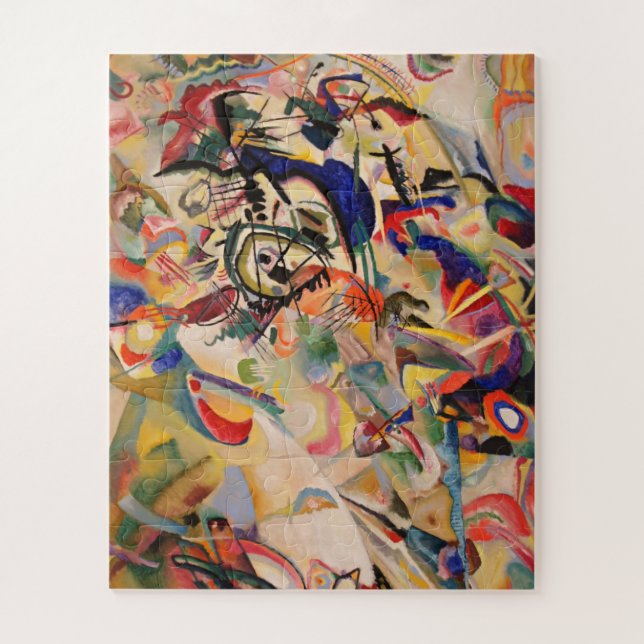 Kandinsky Modern Abstract Painting Artwork Jigsaw Puzzle (Vertical)