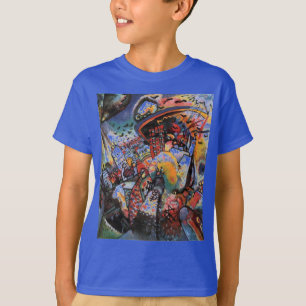 Kandinsky Moscow I Cityscape Abstract Deep Royal T-Shirt