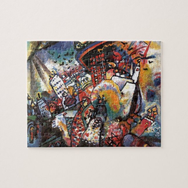 Kandinsky Moscow I Cityscape Abstract Painting Jigsaw Puzzle (Horizontal)