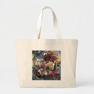 Kandinsky Moscow I Cityscape Abstract Painting Large Tote Bag