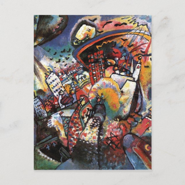 Kandinsky Moscow I Cityscape Abstract Painting Postcard (Front)