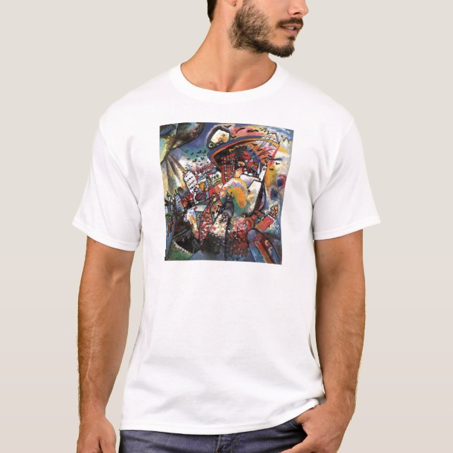 Kandinsky Moscow I Cityscape Abstract Painting T-Shirt (Front)