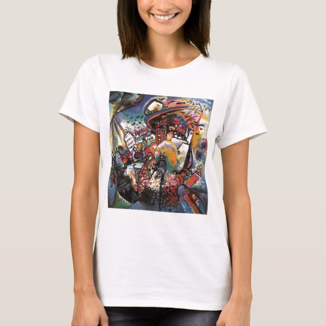 Kandinsky Moscow I Cityscape Abstract Painting T-Shirt (Front)