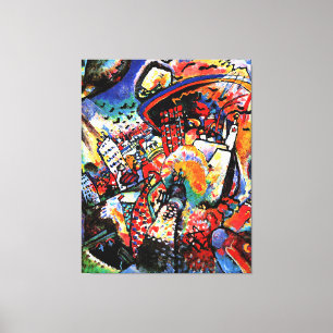 Kandinsky - Moscow I, colourful cityscape Canvas Print