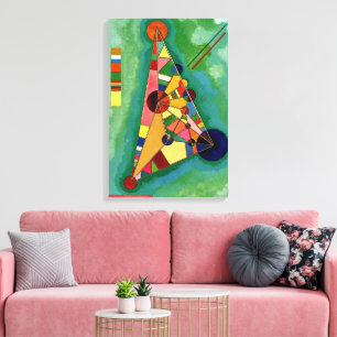 Kandinsky - Multicolored Triangle Canvas Print