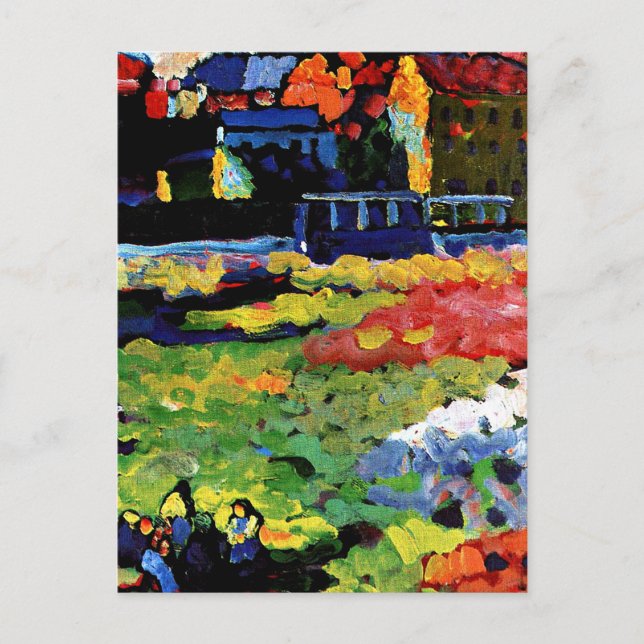 Kandinsky - Munich-Schwabing with the Church Postcard (Front)