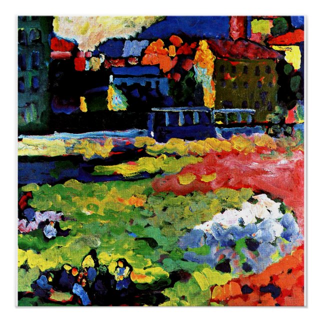 Kandinsky - Munich-Schwabing with the Church Poster (Front)