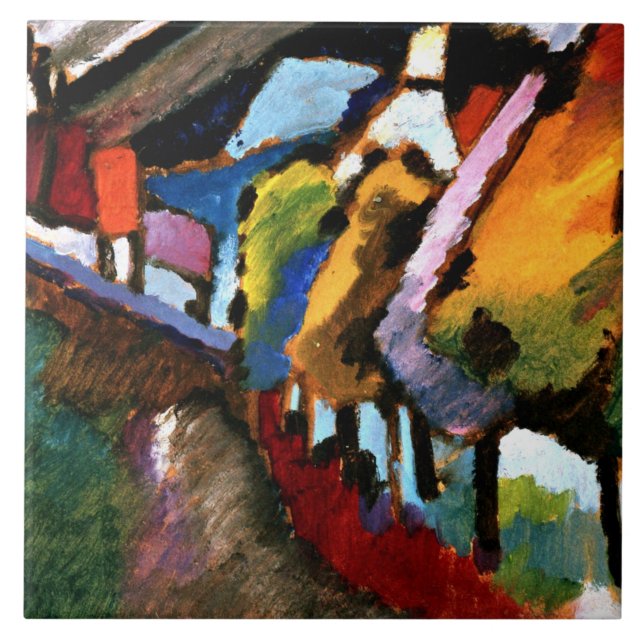 Kandinsky - Murnau, Castle and Church Tile (Front)