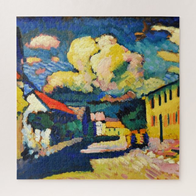 Kandinsky - Murnau-Dorfstrasse, abstract painting Jigsaw Puzzle (Vertical)