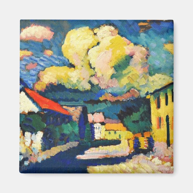 Kandinsky - Murnau, Dorfstrasse Magnet (Front)