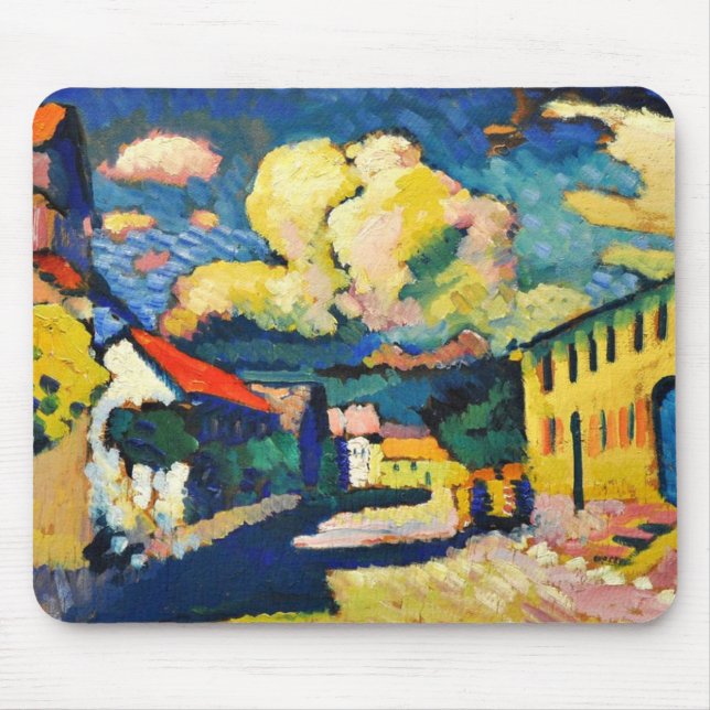 Kandinsky - Murnau, Dorfstrasse Mouse Mat (Front)