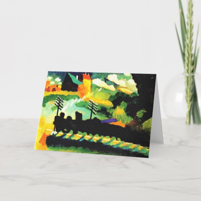 Kandinsky - Murnau Train and Castle Card (Front)