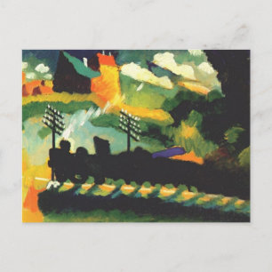 Kandinsky - Murnau, Train and Castle Postcard