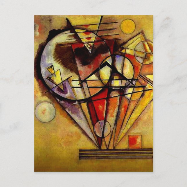 Kandinsky - On the Points Postcard (Front)