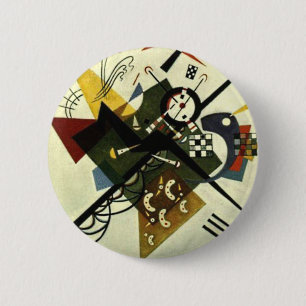 Kandinsky On White II 6 Cm Round Badge