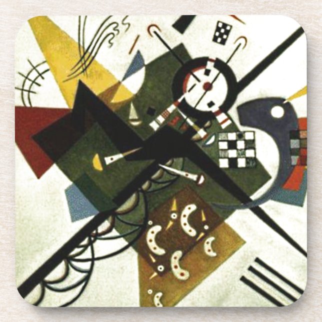 Kandinsky On White II Coaster (Front)